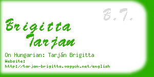 brigitta tarjan business card